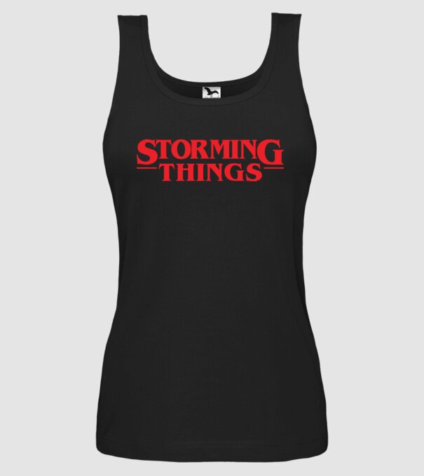 storming things - area 51 model negru pe tricou