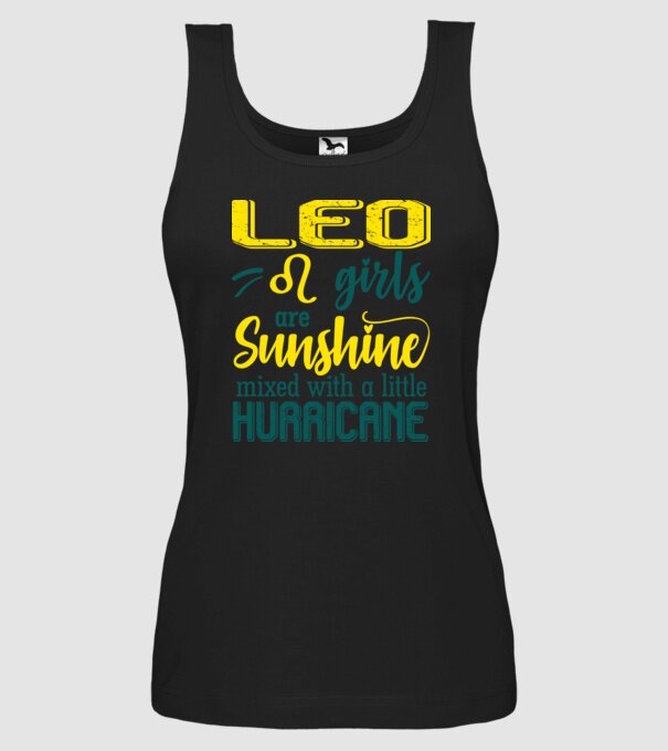 Sunshine with Hurricane LEO model negru pe tricou
