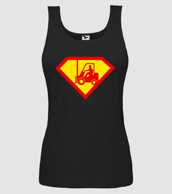 Stivuitorist profesionist model negru pe tricou