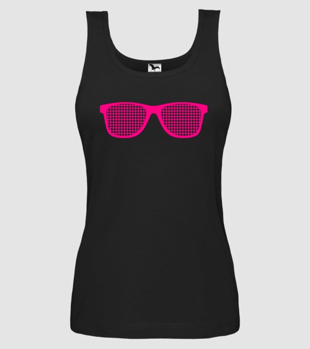 Ochelari model negru pe tricou