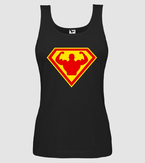 Superom model negru pe tricou
