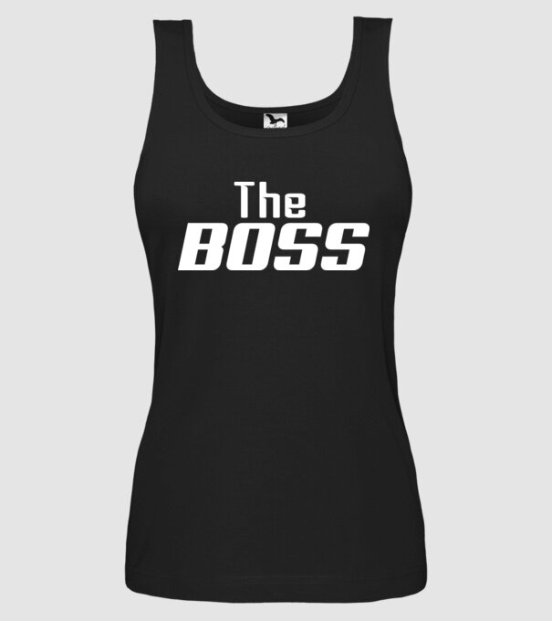 The Boss model negru pe tricou