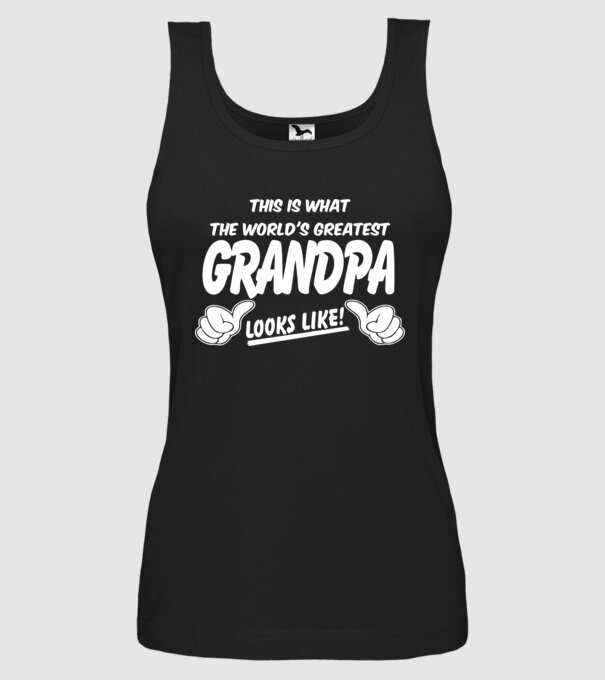 This is what the worlds greatest grandpa model negru pe tricou