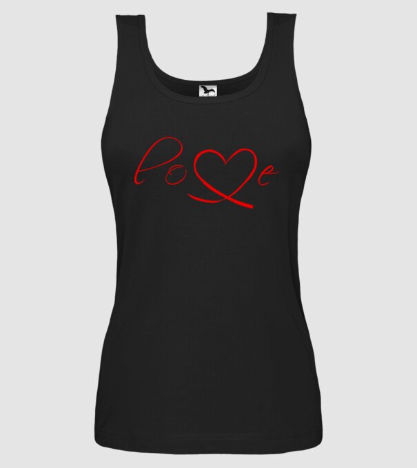 Love Valentines day model negru pe tricou