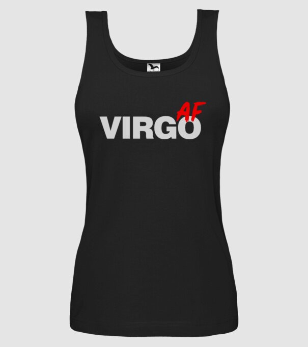 VIRGO as fuck model negru pe tricou