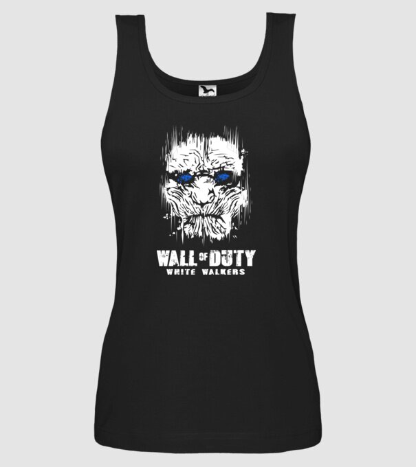 Wall Of Duty model negru pe tricou