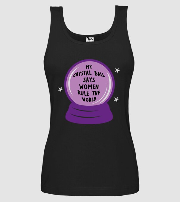 Women rule the world model negru pe tricou
