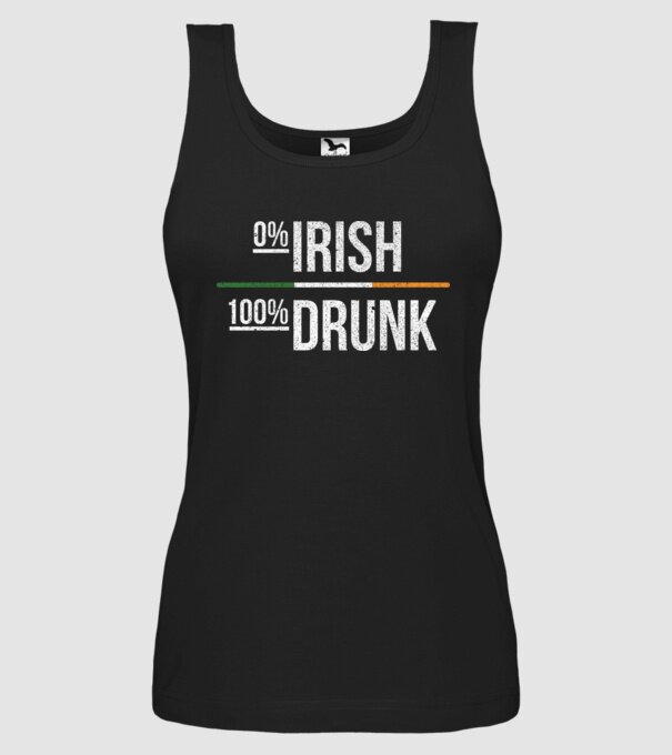 Zero irish model negru pe tricou