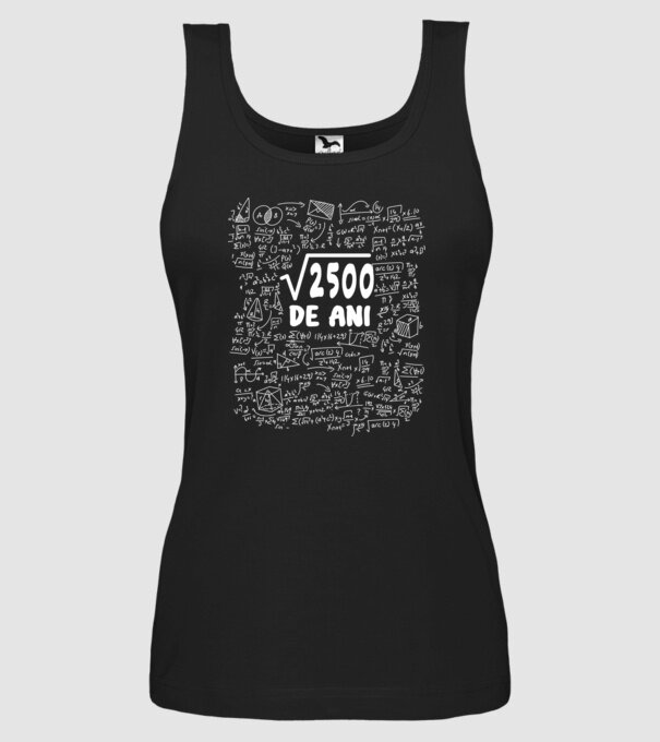 √2500 de ani model negru pe tricou