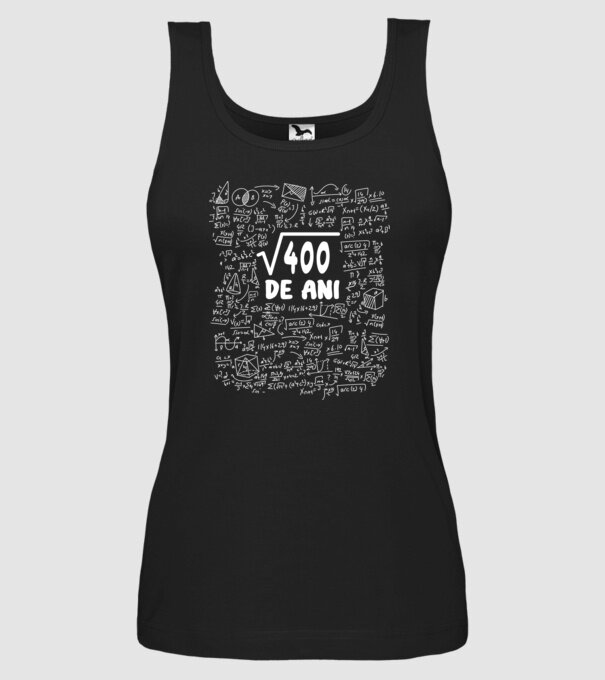 √400 de ani model negru pe tricou