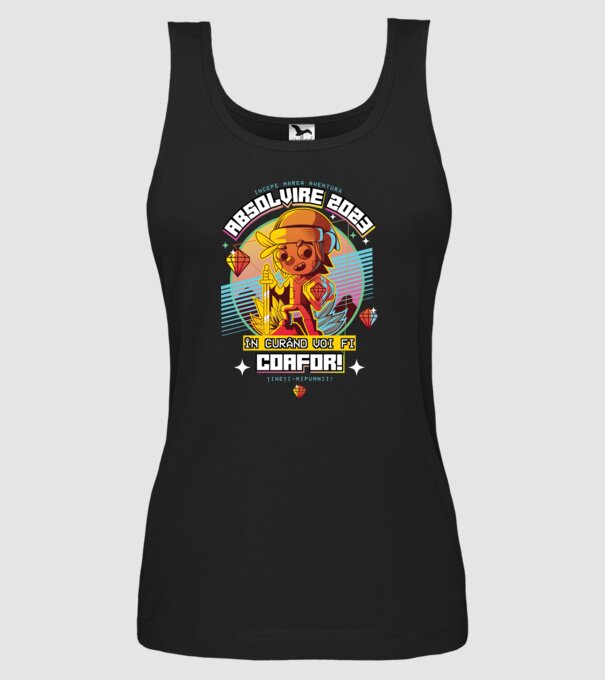 absolvire 2023 coafor model negru pe tricou
