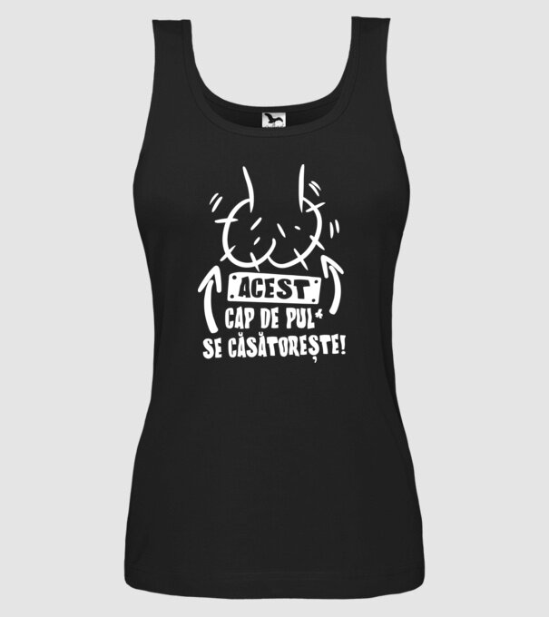 acest - cap de pulă - se căsătorește! model negru pe tricou