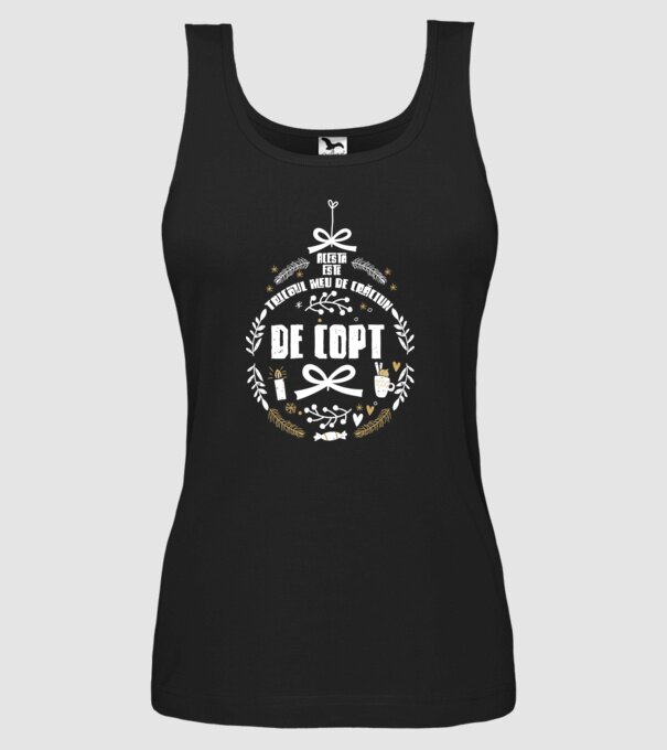acesta este tricoul meu de Crăciun_de copt model negru pe tricou