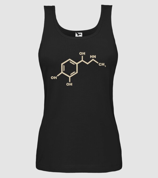 Adrenalin model negru pe tricou