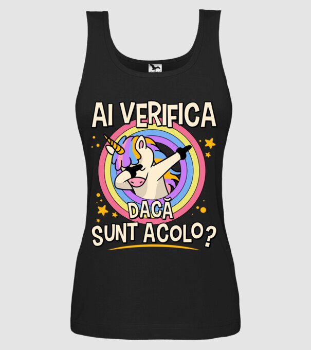 Ai verifica dacă sunt acolo? model negru pe tricou