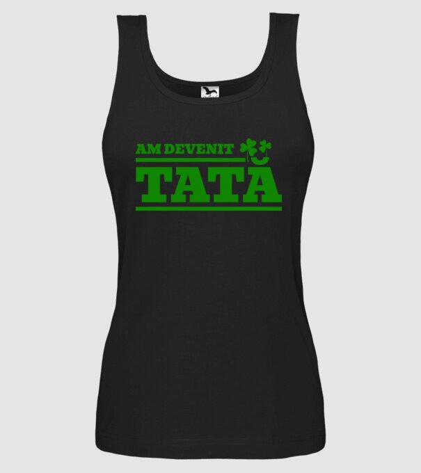 am devenit tată model negru pe tricou