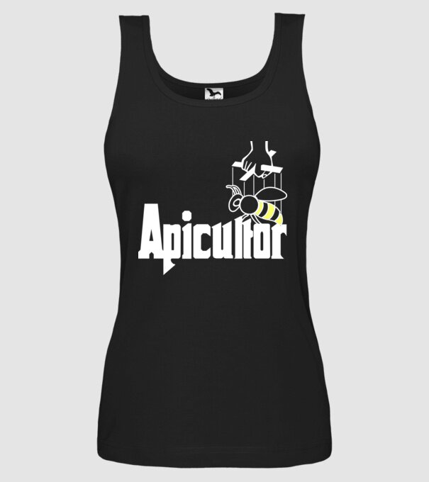 apicultor model negru pe tricou