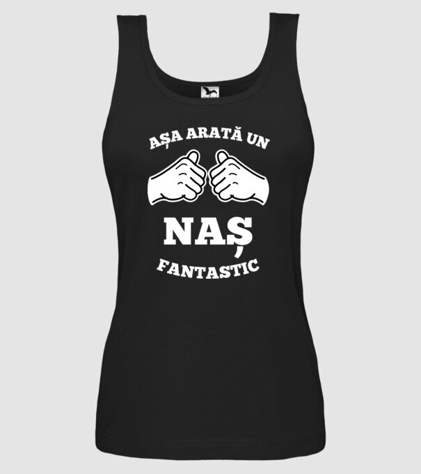 Așa arată un naș fantastic model negru pe tricou