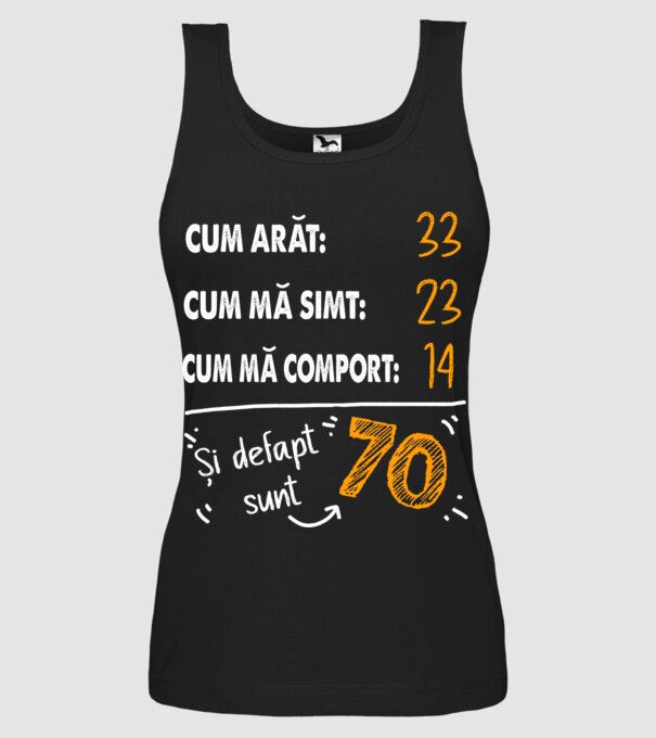 Aspect, senzație, comportament 70 Negru model negru pe tricou