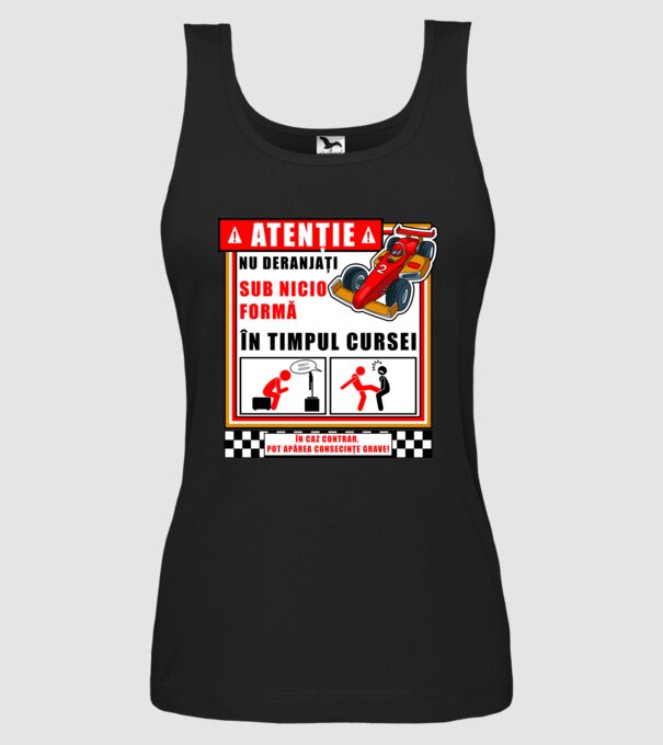atenție model negru pe tricou