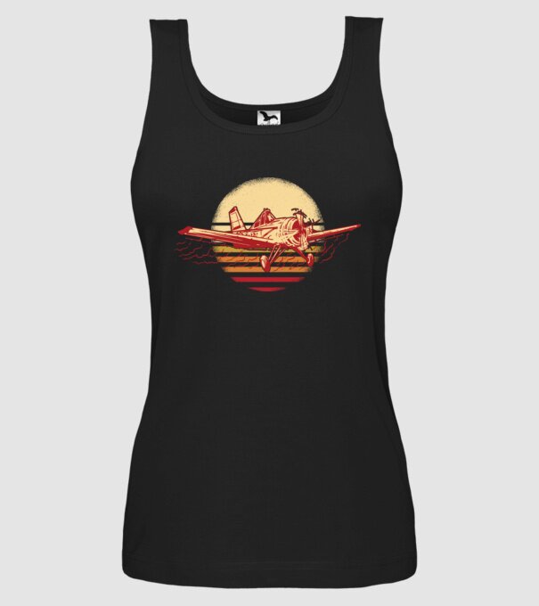 Avioane model negru pe tricou