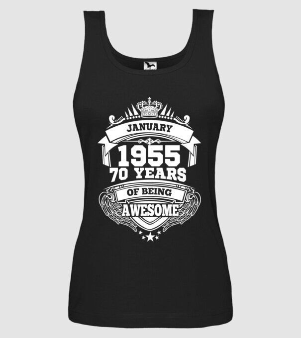 Awesome being of january 1955 model negru pe tricou
