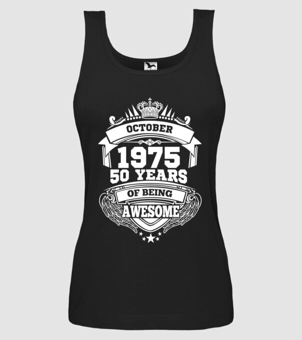 Awesome being of october 1975 model negru pe tricou