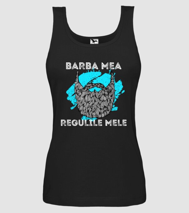 barba mea - regulile mele model negru pe tricou