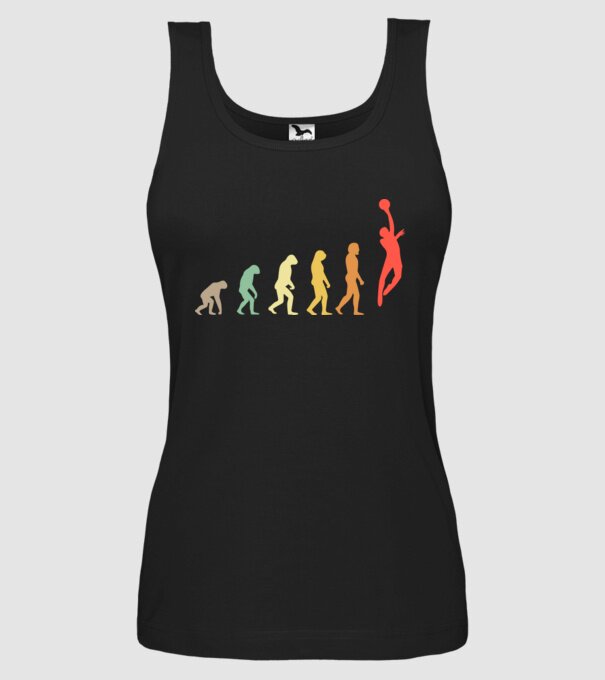Basketball evolution model negru pe tricou