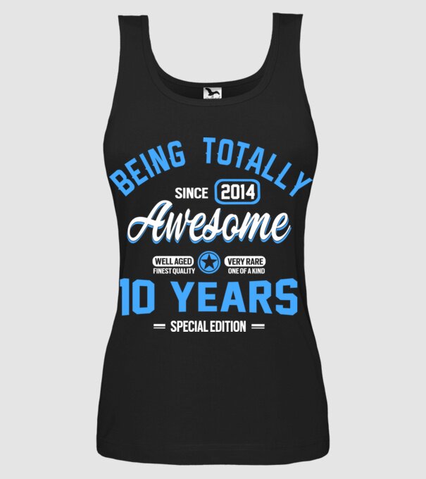 Being totally awesome 10 model negru pe tricou
