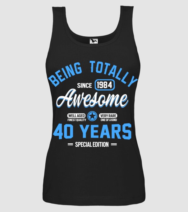 Being totally awesome 40 model negru pe tricou