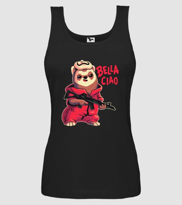 bella ciao rebel model negru pe tricou