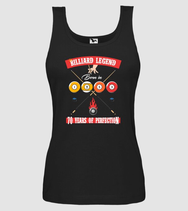 Billiard legend born in 1953 model negru pe tricou