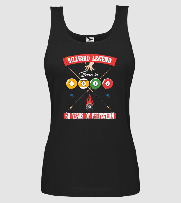 Billiard legend born in 1963 model negru pe tricou
