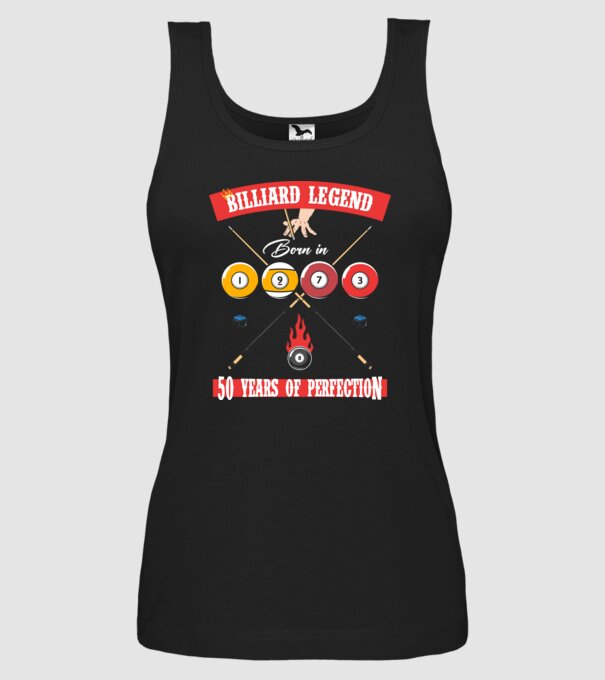 Billiard legend born in 1973 model negru pe tricou