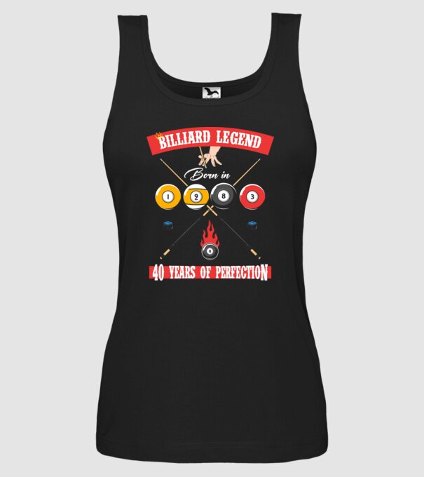 Billiard legend born in 1983 model negru pe tricou