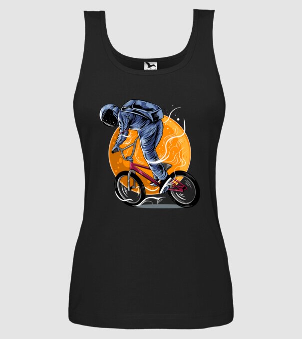 BMX space model negru pe tricou