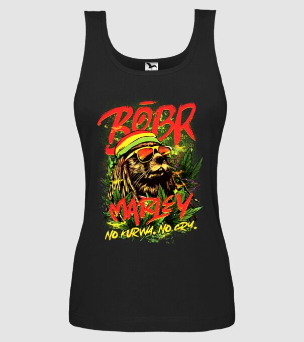 BÓBR MARLEY model negru pe tricou