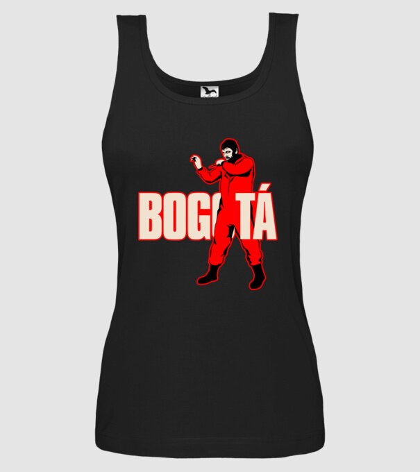 bogota la casa de papel model negru pe tricou