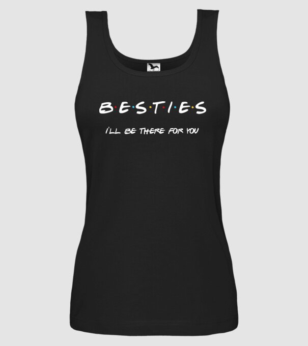 Bride Friends Besties model negru pe tricou