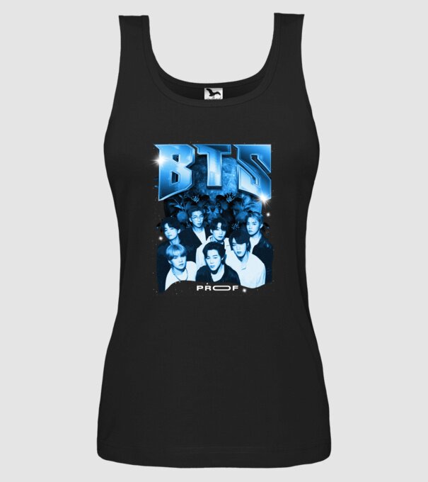BTS model negru pe tricou