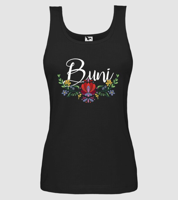 Buni model negru pe tricou