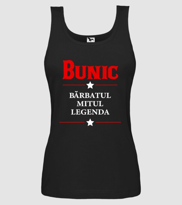 Bunic - bărbatul, mitul, legenda model negru pe tricou