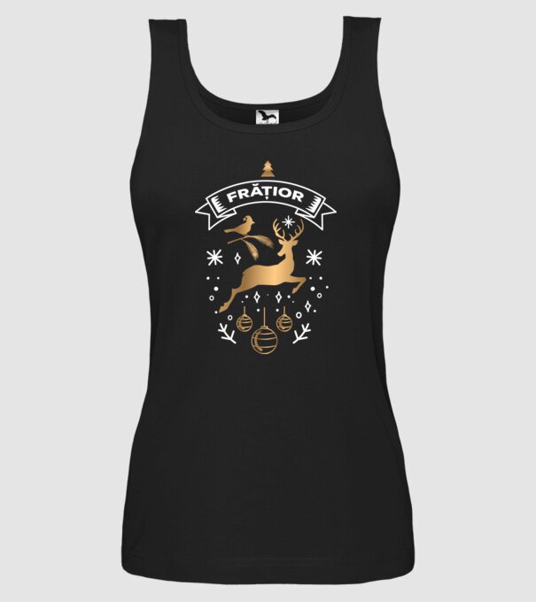 frățior christmas model negru pe tricou