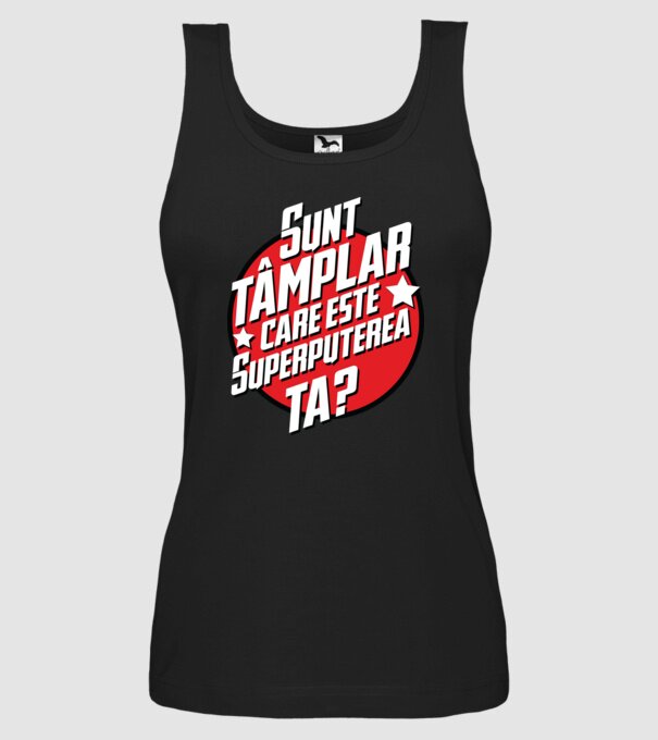 sunt tâmplar, care este superputerea ta? model negru pe tricou