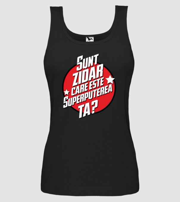 sunt zidar, care este superputerea ta? model negru pe tricou