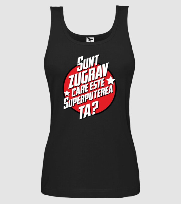 sunt zugrav, care este superputerea ta? model negru pe tricou