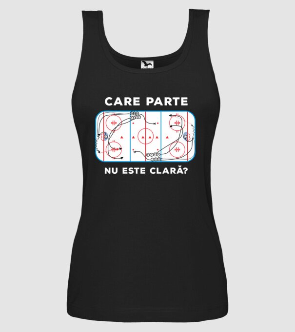 Care parte nu este clară? model negru pe tricou