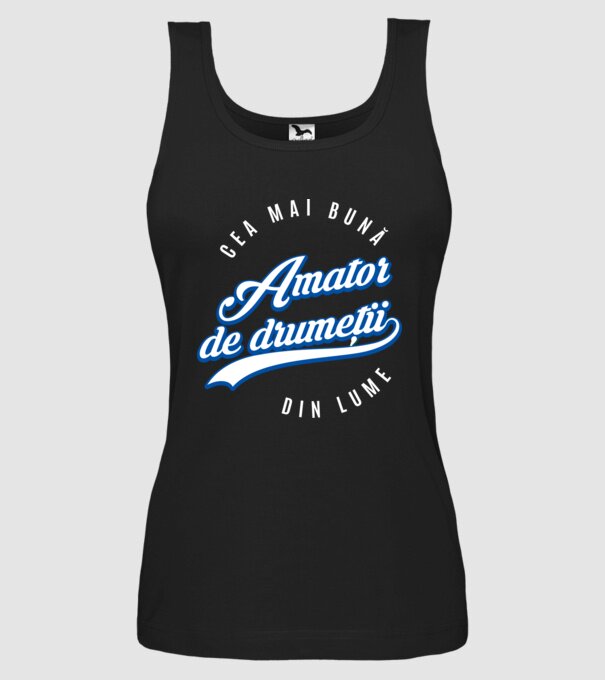 Cea mai bună amator de drumeții din lume model negru pe tricou