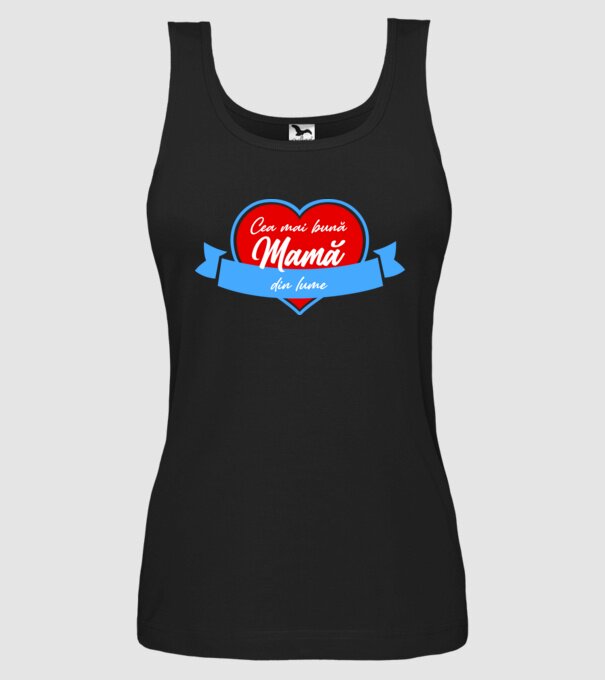 Cea mai bună mamă din lume model negru pe tricou